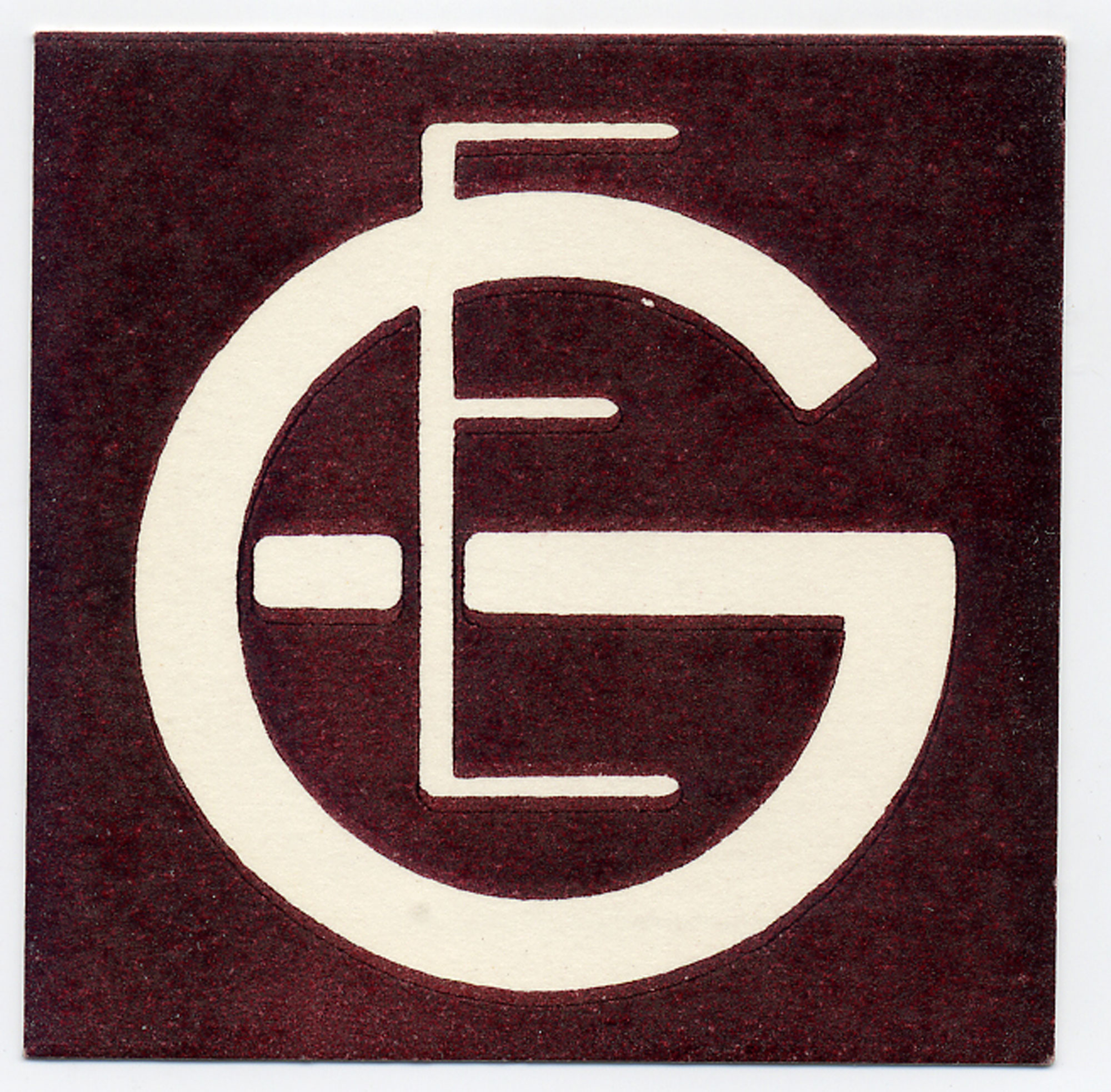 Eillen Gray - Dessin Monogramme EG, vers 1926