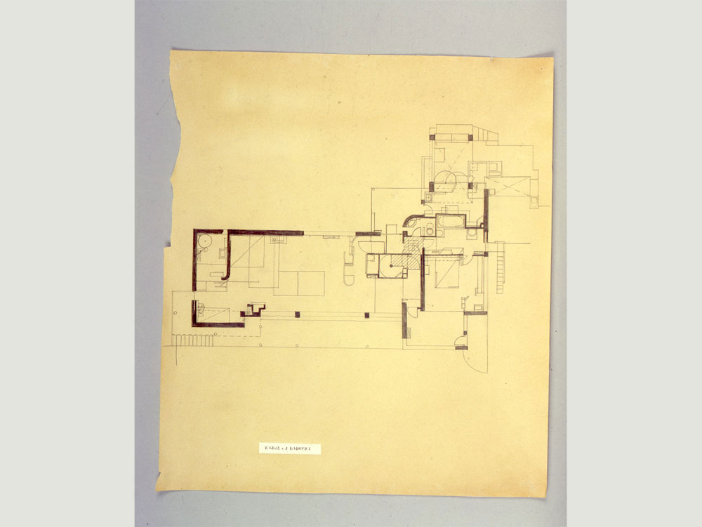 EILEEN GRAY - Plan de la villa E.1027, Roquebrune-Cap-Martin, vers 1926